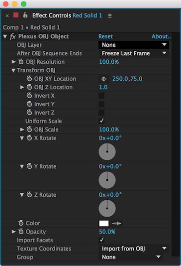 Plexus OBJ Object