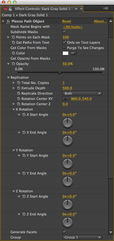 Plexus Paths Object